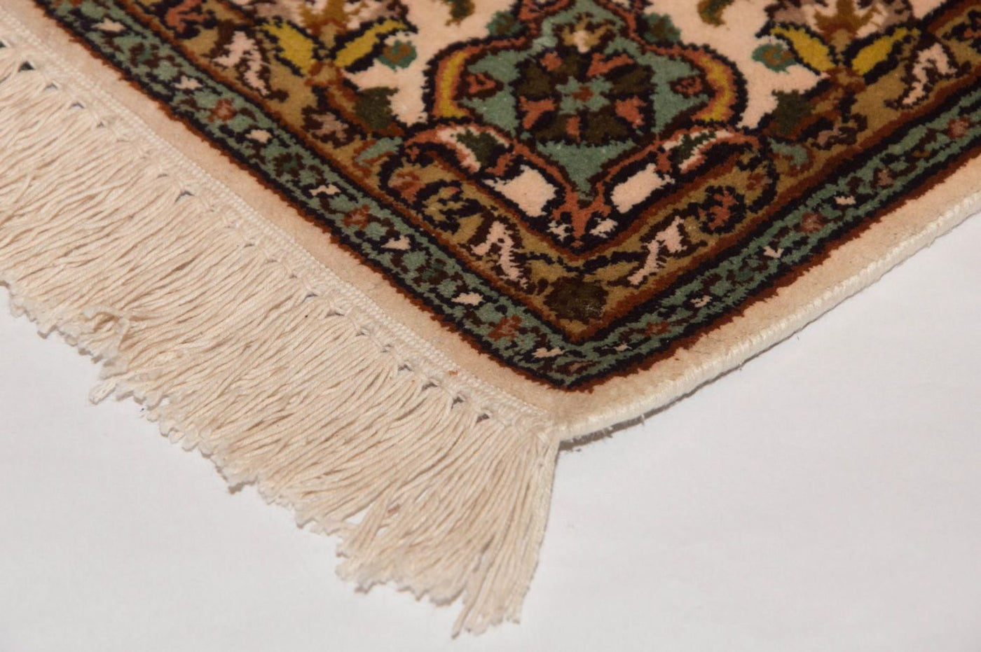 Tapis en soie du Cachemire Tapis 301x79cm - Tapis oriental