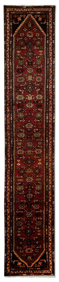 Tapis de couloir Tapis persan - Nomadic - 408 x 74 cm - rouge