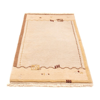 Nepal Teppich 140 x 70 cm - beige