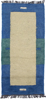 Nepal Teppich 140 x 70 cm - mehrfarbig