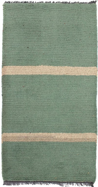 Tapis Népalais - 140 x 70 cm - vert