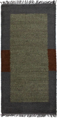 Tapis Népalais - 140 x 70 cm - gris