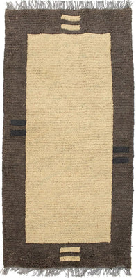 Nepal Teppich 140 x 70 cm - beige