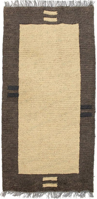 Tapis Népalais - 140 x 70 cm - beige