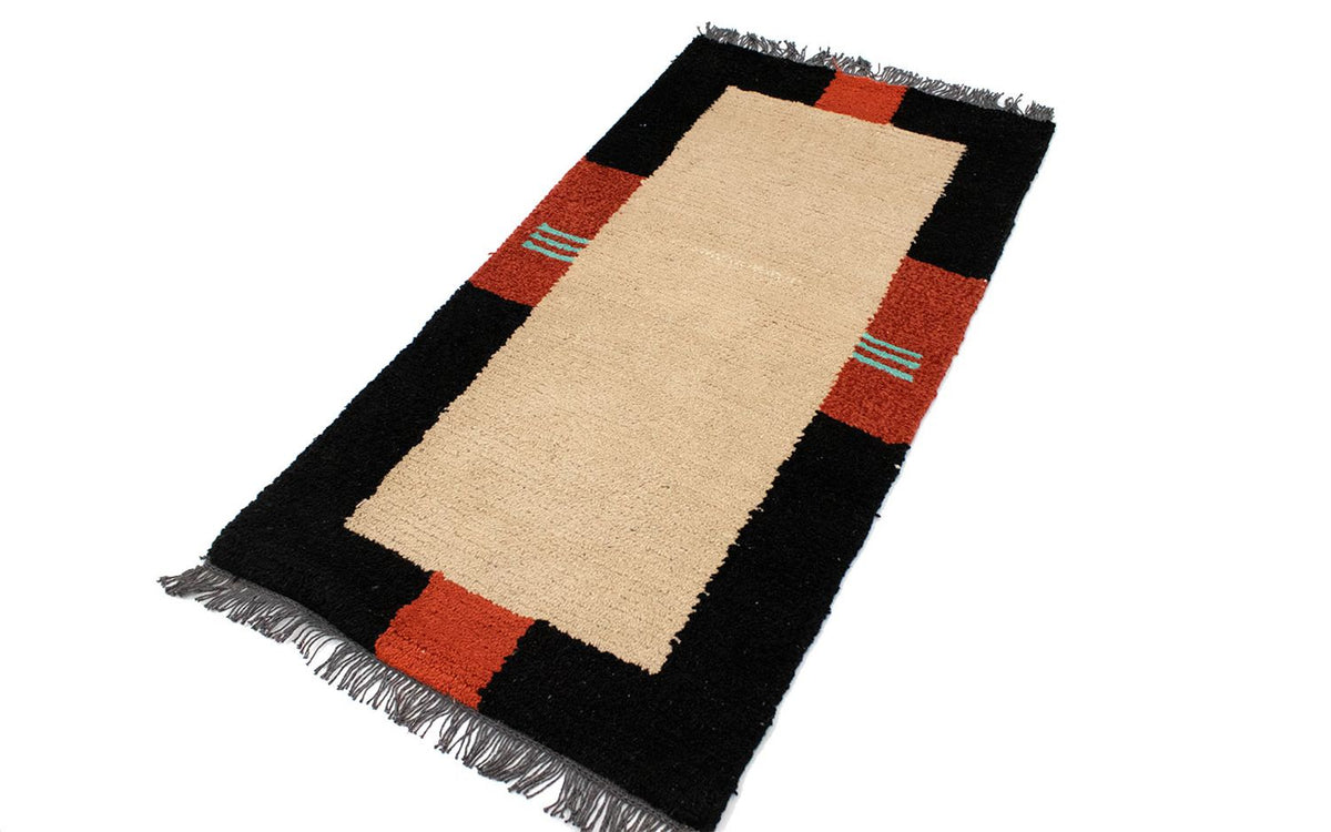 Nepal Teppich 140 x 70 cm - beige