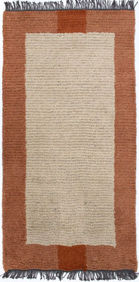 Nepal Teppich 140 x 70 cm - beige