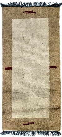 Tapis Népalais - 140 x 70 cm - beige