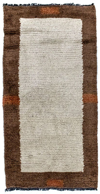 Nepal Teppich 140 x 70 cm - beige
