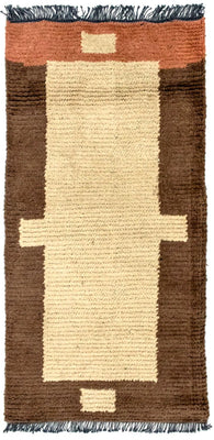 Nepal Teppich 140 x 70 cm - beige