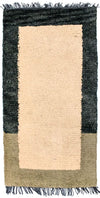 Tappeto Nepal 70x140cm - Tappeto di lana - Rettangolo / Beige / 70 x 140 cm Rettangolo