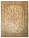 Tapis en soie du Cachemire 243x335cm - Tapis oriental - beige - Rectangle / Beige / 243 x 335 cm Rectangle