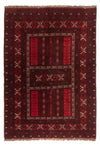 Tapis Turkaman 158x224cm - Tapis persan - rouge - Rectangle / Rouge / 158 x 224 cm Rectangle