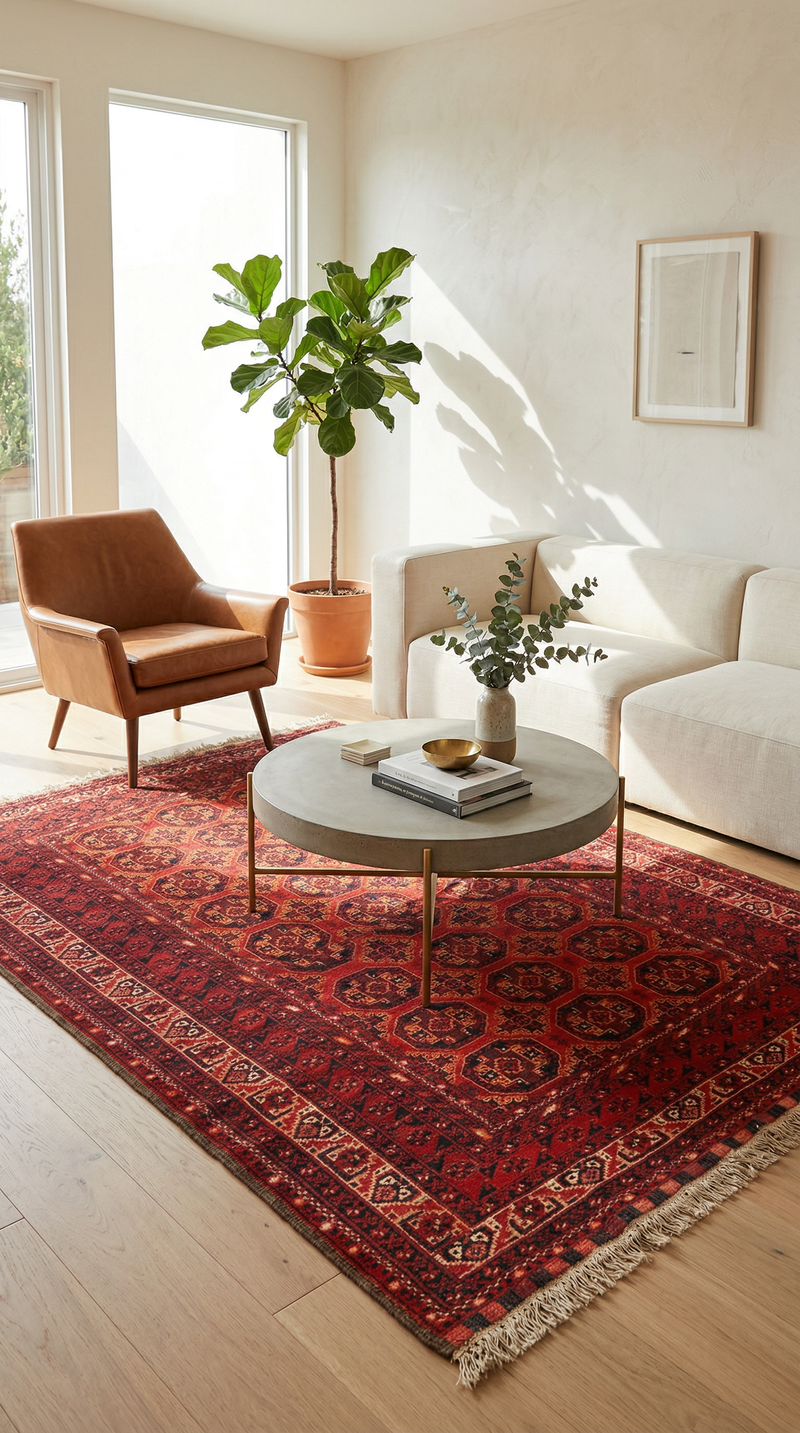 Turkaman Teppich 246x157cm - Orientteppich