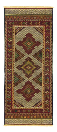 Tapis de couloir Tapis Kelim - Oriental - 208 x 85 cm - beige