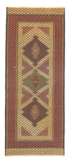 Kilim afgano Tappeto 82x201cm - Passatoia / Beige / 82 x 201 cm Passatoia
