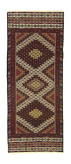 Kilim afghan Tapis 75x190cm - Tapis de couloir / Marron / 75 x 190 cm Tapis de couloir