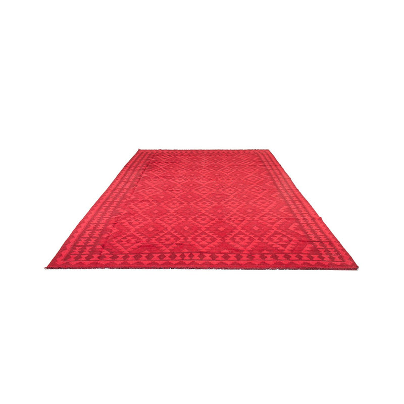Tapis Kelim - Tendance - Vintage/Overdyed - 291 x 193 cm - rouge