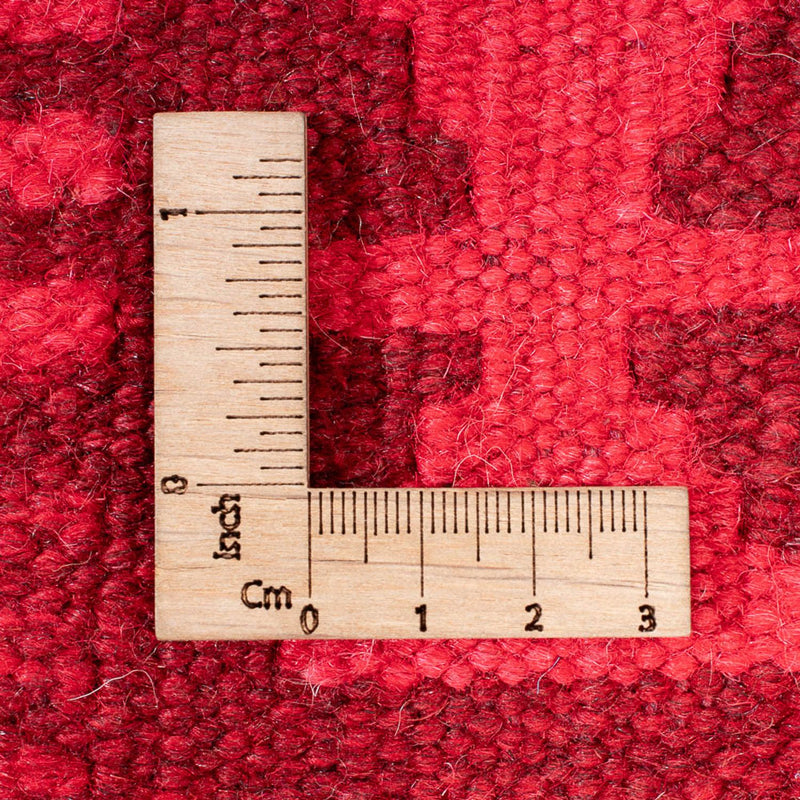 Tapis Kelim - Tendance - Vintage/Overdyed - 291 x 193 cm - rouge