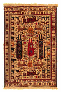 Tapis Kelim - Oriental - 197 x 129 cm - marron clair