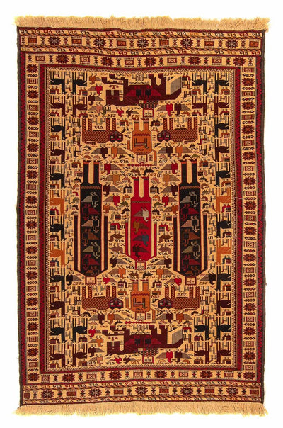 Kelim Afghan Teppich 129x197cm