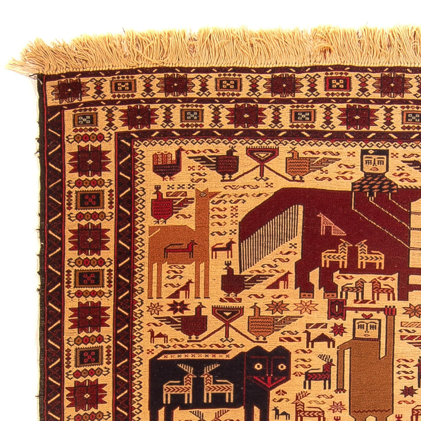 Kelim Afghan Teppich 194x124cm