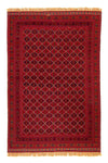 Kilim afgano Tappeto 136x196cm - rosso scuro - Rettangolo / Rosso scuro / 136 x 196 cm Rettangolo