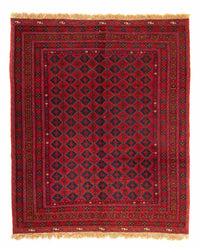 Tapis Kelim - Oriental carré  - 187 x 158 cm - rouge foncé
