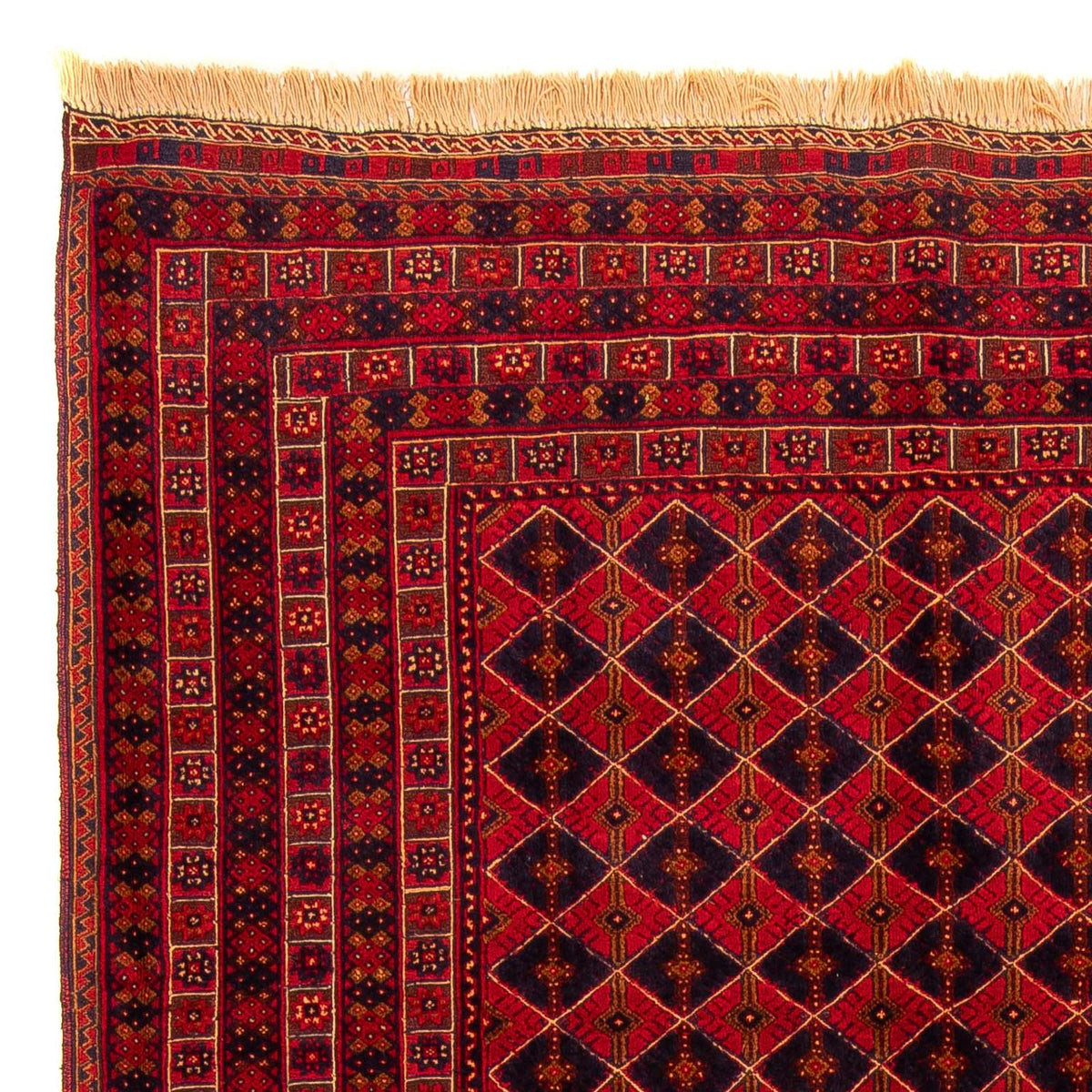 Kilim afgano Tappeto 196x296cm - rosso scuro