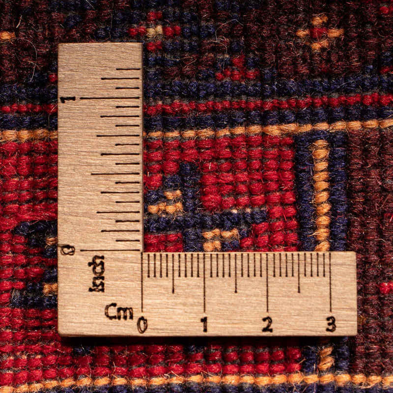 Kilim afgano Tappeto 196x296cm - rosso scuro