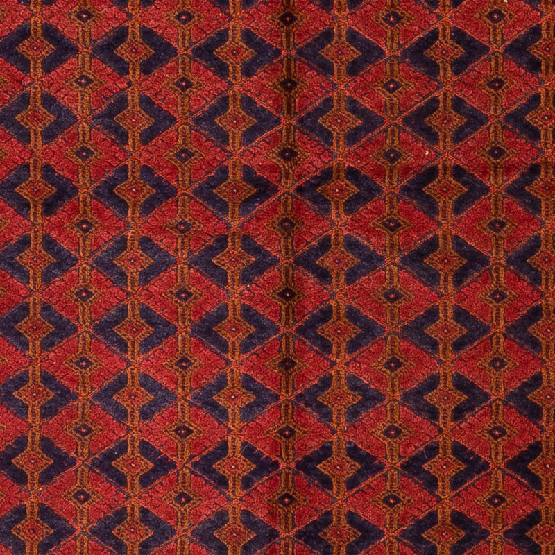 Afghan Teppich - Buchara 204 x 145 cm - dunkelrot