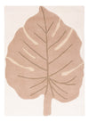 Monstera Leaf Tapis en Laine - Rectangle / Marron / 90 x 150 cm Rectangle