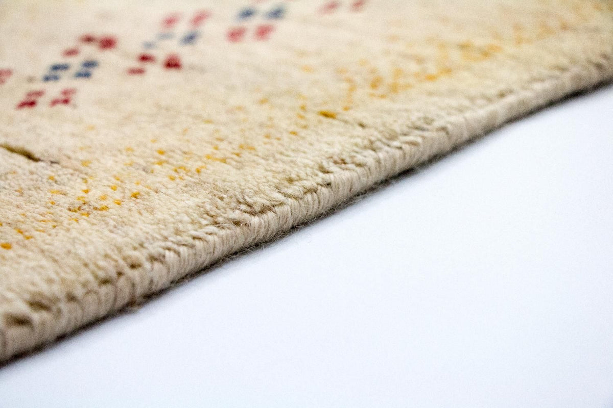 Gabbeh Teppich - Loribaft Indus 400 x 300 cm - beige