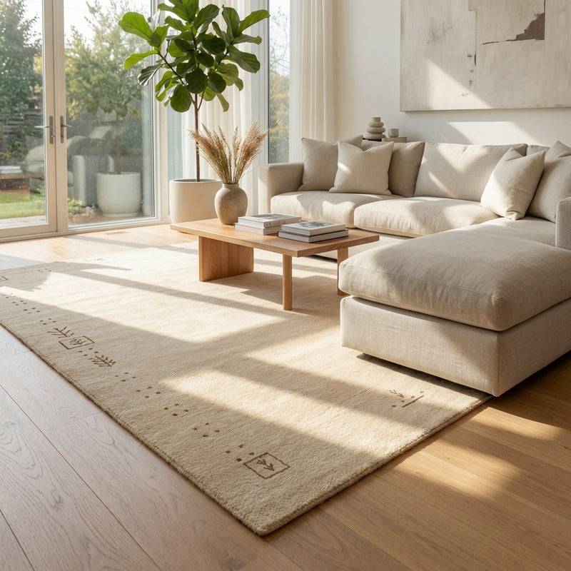 Tapis Gabbeh indien Tapis Fenth - Tapis en laine