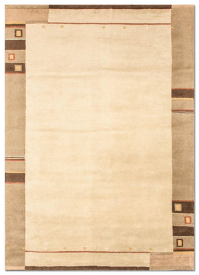 Nepal Teppich 160 x 90 cm - beige
