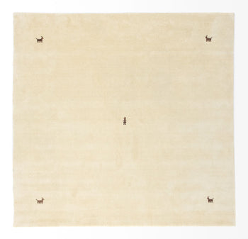 Gabbeh Teppich - Indus »Sahara« Quadratisch