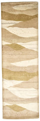 Gabbeh Teppich Indus 80x240cm - Wollteppich - beige