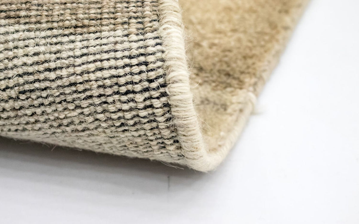 Gabbeh Teppich Indus 80x240cm - Wollteppich - beige