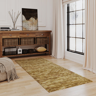 Wollteppich - Filzkugel - Mosaik - läufer