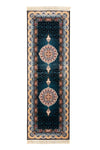 Tapis persan Adam - Tapis de couloir / Bleu foncé / 100 x 300 cm Tapis de couloir
