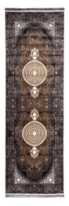 Perserteppich Yasmin - Läufer / Grau / 100 x 300 cm Läufer