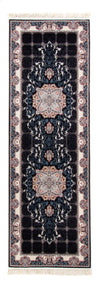 Perserteppich Heewa - Läufer / Schwarz / 100 x 200 cm Läufer