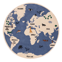 Mappa del Mondo Tappeto per Bambini Rotondo – product image