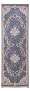 Tapis oriental tissé Diba - Tapis de couloir / Bleu / 100 x 200 cm Tapis de couloir
