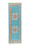 Perserteppich Ariel - Läufer / Blau / 100 x 300 cm Läufer