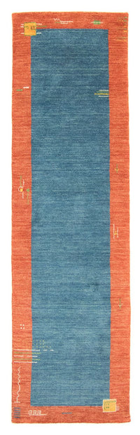 Tapis de couloir Tapis Gabbeh - Indus - 200 x 80 cm - bleu
