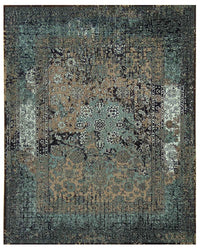 Tapis de couloir Tapis vintage - 300 x 80 cm - bleu