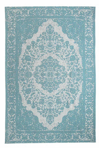 Tapis de couloir Tapis vintage - 300 x 80 cm - bleu