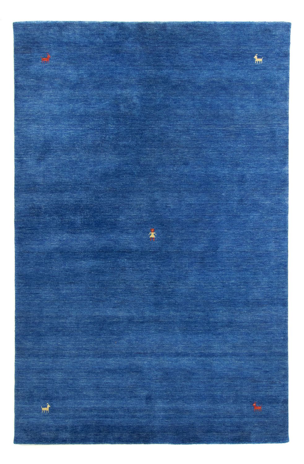 Tapis Gabbeh - Indus - 300 x 250 cm - bleu
