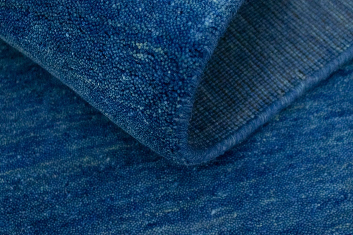 Tapis Gabbeh - Indus - 300 x 250 cm - bleu