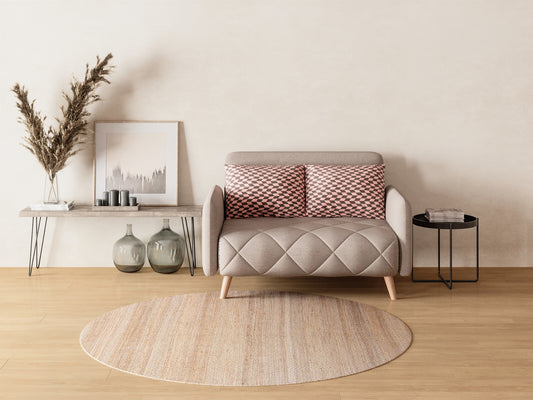 Juteteppich - Cosmo - rund